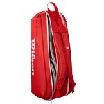 Wilson Tennis-Racketbag Super Tour 2025 (Schlägertasche, 2 Hauptfach) rot 6er