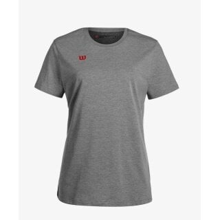 Wilson Tennis-Shirt Cotton (Baumwolle) grau Damen