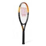 Wilson Kinder-Tennisschläger Burn Spin JR 26in (11-14 Jahre) 2025 schwarz/orange - besaitet -