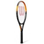 Wilson Kinder-Tennisschläger Burn Spin JR 25in (9-12 Jahre) 2025 schwarz/orange - besaitet -