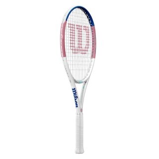 Wilson Tennisschläger Allure 105in/295g/Freizeit 2025 weiss/rosa/blau - besaitet -