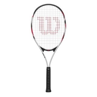 Wilson Tennisschläger Fusion XL 112in/274g/Freizeit weiss/schwarz/rot - besaitet -