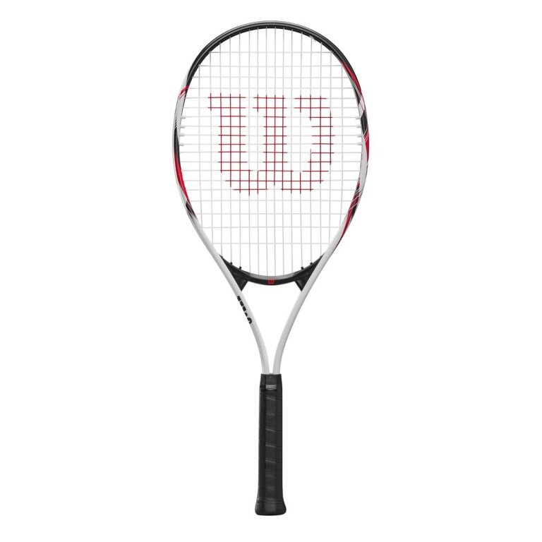 Wilson Tennisschläger Fusion XL 112in/274g/Freizeit weiss/schwarz/rot - besaitet -