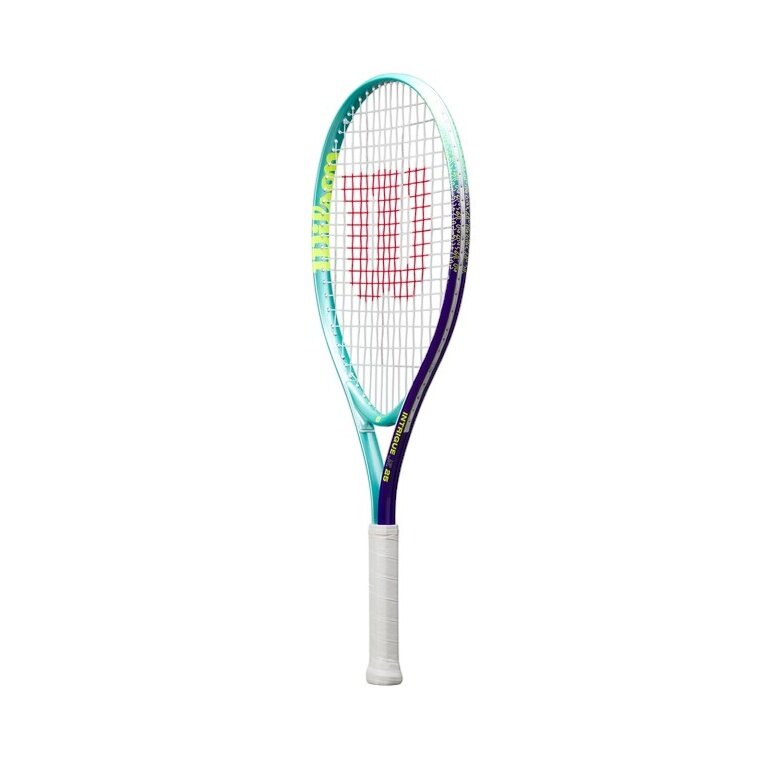 Wilson Kinder-Tennisschläger Intrigue 25in (9-12 Jahre) 2025 mint/blau - besaitet - Mädchen