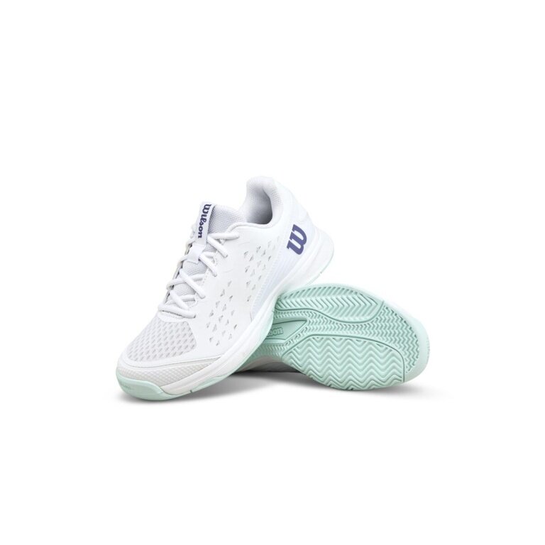 Wilson Tennisschuhe Rush Pro L Allcourt 2026 weiss/hellblau Kinder