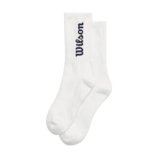 Wilson Tennissocke Crew Logo weiss Herren - 1 Paar