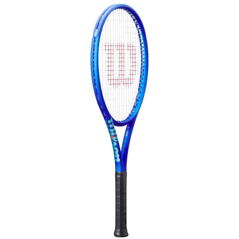 Wilson Tennisschläger Ultra 100 V5 100in/300g 2025 elektrikblau - unbesaitet -