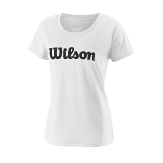 Wilson Tennis-Shirt Team Logo #18 weiss Damen