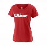 Wilson Tennis-Shirt Team Logo rot Damen