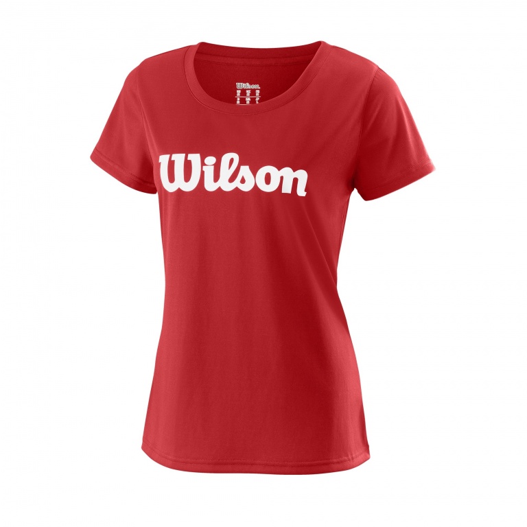 Wilson Tennis-Shirt Team Logo rot Damen