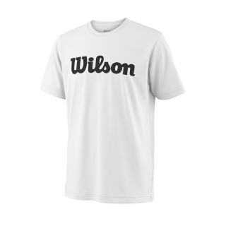 Wilson Tennis-Tshirt Team Logo #18 weiss Jungen