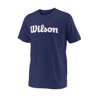 Wilson Tennis-Tshirt Team Logo dunkelblau Jungen