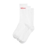 Wilson Tennissocken Crew Logo weiss Herren - 3 Paar