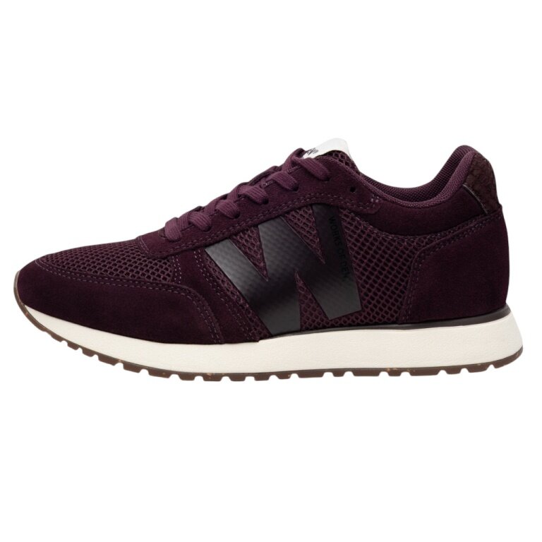 Woden Sneaker Ronja Icon (Veloursleder/Mesh) cherryrot Damen