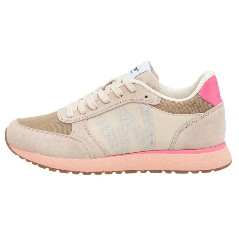 Woden Sneaker Ronja (Leder/Textil) beige/pink Damen