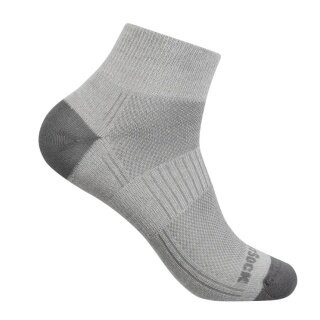 Wrightsock Sportsocken Quarter Coolmesh II (dünn, atmungsaktiv, bequem) titaniumgrau - 1 Paar