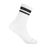 Wrightsock Tennissocke Crew Stride (wadenhoch, mitteldick, Anti-Blasen-Socke) weiss/schwarz - 1 Paar