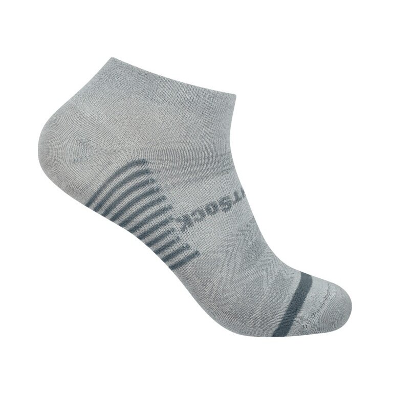 Wrightsock Sportsocken Sneaker Coolmesh II (dünn, atmungsaktiv, bequem) grau - 1 Paar