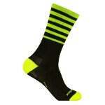 Wrightsock Alltag-Wandersocke Crew Eco Explore (Anti-Blasen-Socke) schwarz/gelb - 1 Paar