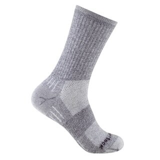 Wrightsock Wandersocke Crew Escape (extra Frottee-Polsterung, mitteldick) hellgrau - 1 Paar