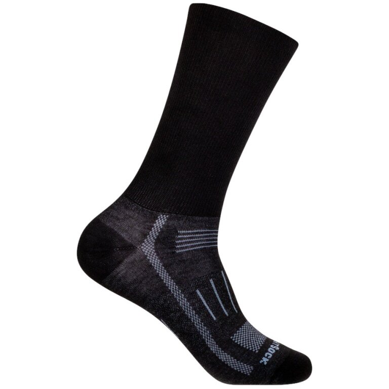 Wrightsock Wandersocke Endurance Crew Plus (wadenhoch, Anti-Blasen-Socke) schwarz - 1 Paar