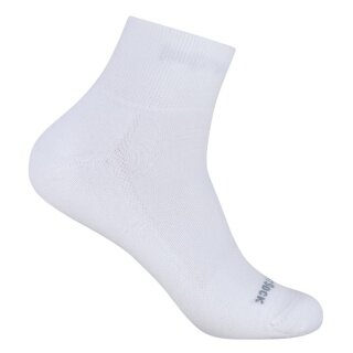 Wrightsock Sportsocken Quarter Endurance (knöchelhoch, Anti-Blasen-Socke) weiss - 1 Paar
