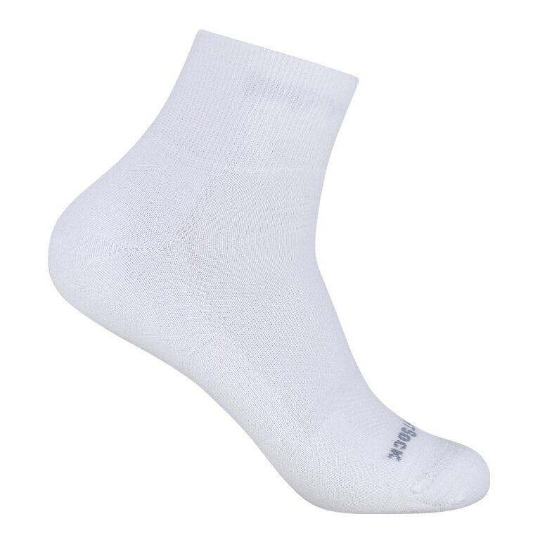 Wrightsock Sportsocken Quarter Endurance (knöchelhoch, Anti-Blasen-Socke) weiss - 1 Paar