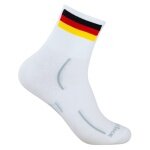 Wrightsock Sportsocke Quarter Plus Stride Motivsocken (knöchelhoch, mitteldick, Anti-Blasen-Socke) weiss - 1 Paar
