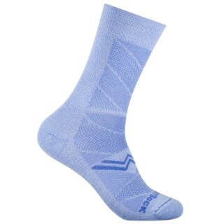 Wrightsock Sportsocken Crew Coolmesh II (dünn, atmungsaktiv, bequem) hellblau - 1 Paar