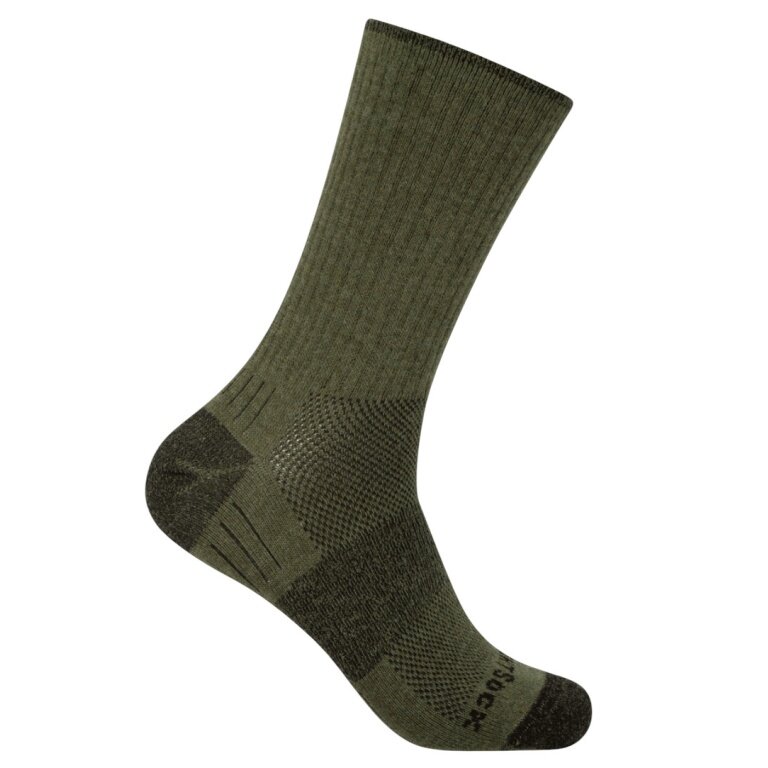 Wrightsock Wandersocke Crew Merino Escape (extra Frottee-Polsterung, mitteldick) grün - 1 Paar