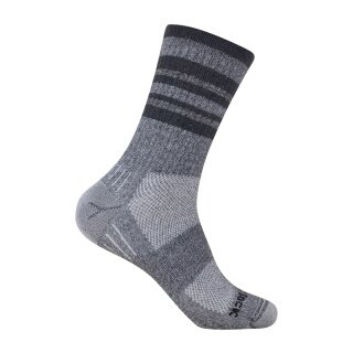 Wrightsock Wandersocke Crew Escape (extra Frottee-Polsterung, mitteldick) ashgrau - 1 Paar