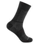 Wrightsock Wandersocke Crew Merino Coolmesh II (dünn, Merinowolle) grau/schwarz - 1 Paar