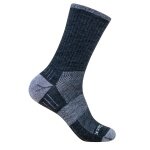 Wrightsock Wandersocke Crew Merino Escape (extra Frottee-Polsterung, mitteldick) grau/smokeblau - 1 Paar