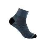 Wrightsock Sportsocken Quarter Coolmesh II (dünn, atmungsaktiv, bequem) grau - 1 Paar