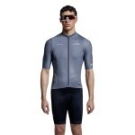 X-Bionic Fahrrad-Shirt Corefusion Ride Jersey (Front-Reißverschluss, 3 Rückentaschen, atmungsaktiv) grau Herren