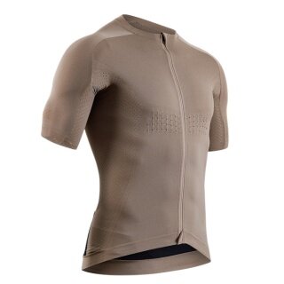 X-Bionic Fahrrad-Shirt Xceed Ride Jersey (Front-Reißverschluss, angenehmes Tragegefühl) sand/beige Herren