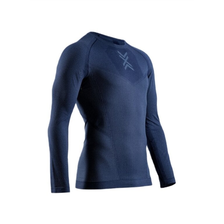 X-Bionic Lauf-Langarmshirt Xceed Run Shirt LS (leicht, optimale Temperaturregulierung) marineblau/slate Herren