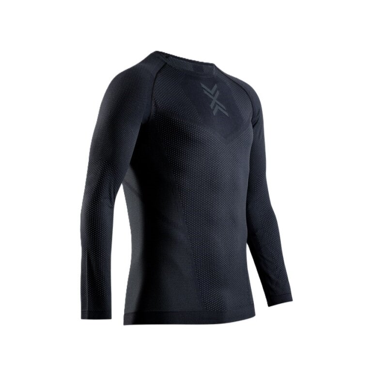 X-Bionic Lauf-Langarmshirt Xceed Run Shirt LS (leicht, optimale Temperaturregulierung) schwarz/rhinograu Herren