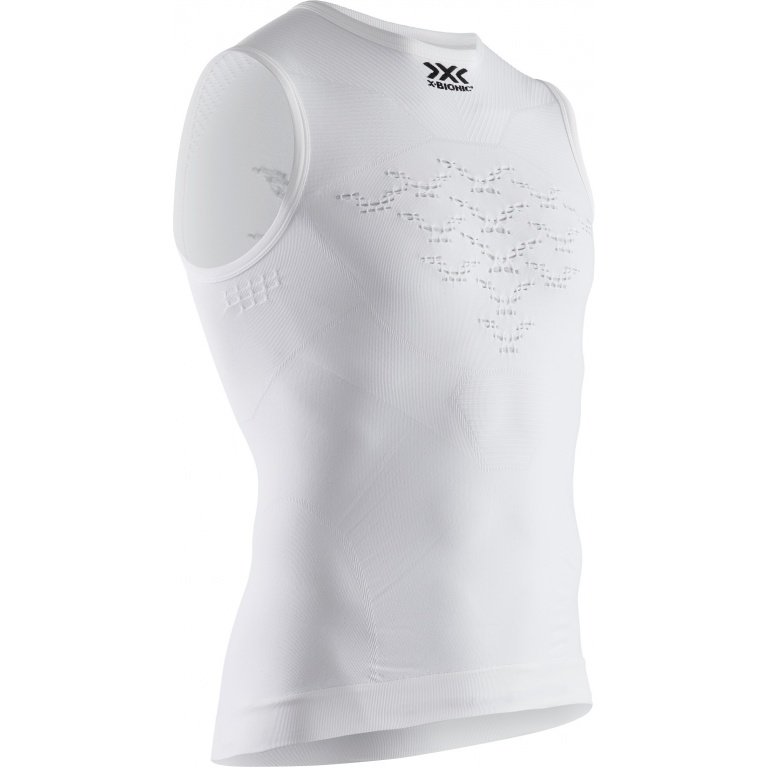 X-Bionic Shirt Singlet Energizer Light 4.0 ärmellos (Multifunktionsshirt) Unterwäsche weiss Herren