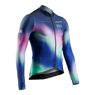 X-Bionic Fahrradjacke Corefusion Ride Jersey (3 Rückentaschen, optimale Bewegungsfreiheit) blau/bunt Herren