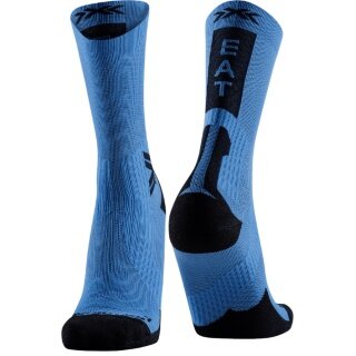 X-Socks Radsocke Bike Perform Crew mineral blau/schwarz Herren - 1 Paar