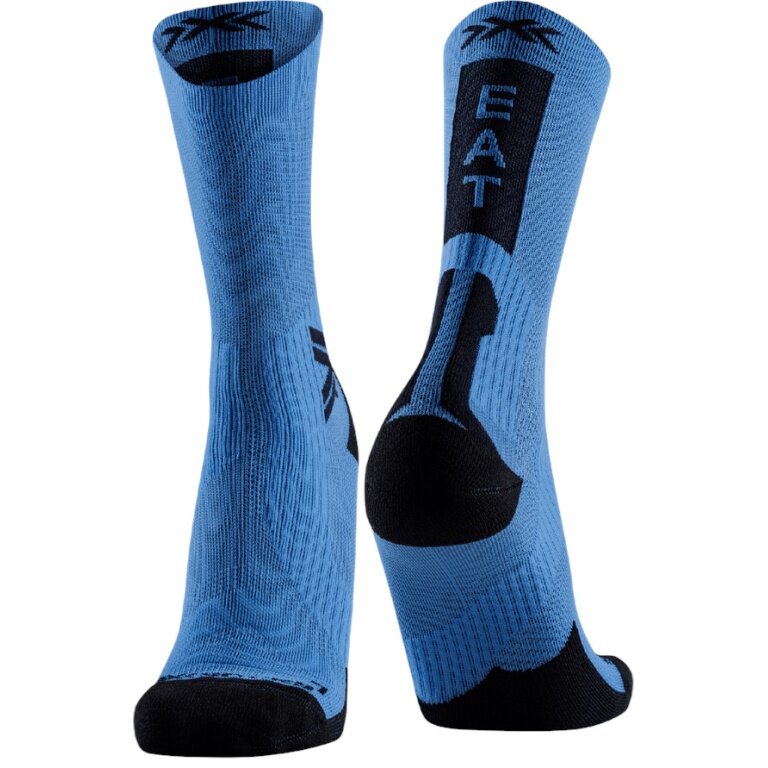 X-Socks Radsocke Bike Perform Crew mineral blau/schwarz Herren - 1 Paar