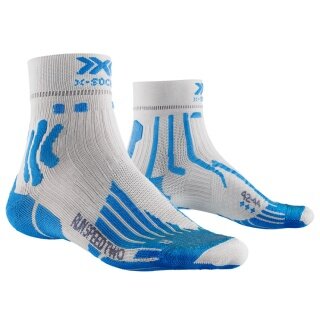 X-Socks Laufsocke Run Speed Two 4.0 hellgrau/blau Herren - 1 Paar