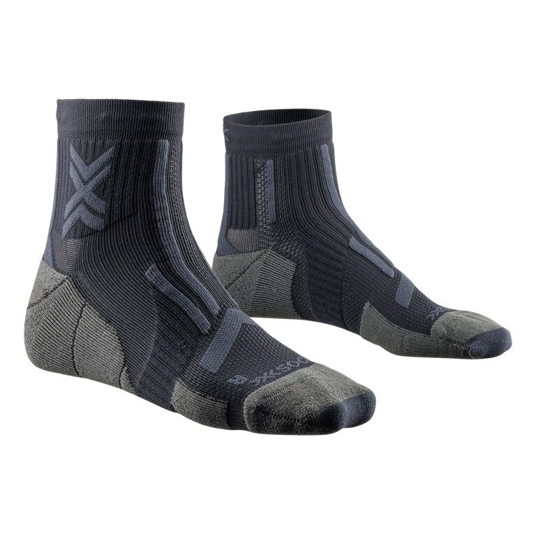 X-Socks Laufsocke Trailrun Perform Ankle (für Traillaufe) schwarz/charcoal Herren - 1 Paar