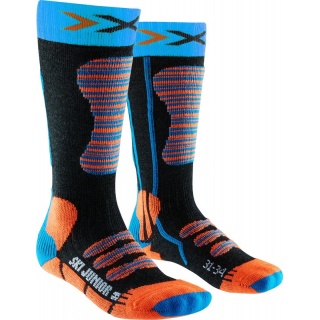 X-Socks Skisocke schwarz/türkis/orange Kinder - 1 Paar