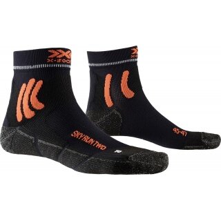 X-Socks Laufsocke Sky Run Two 4.0 - für Trail- und Waldläufe - schwarz Herren - 1 Paar