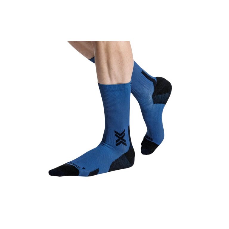 X-Socks Laufsocke Run Discover Crew marineblau/schwarz Herren - 1 Paar