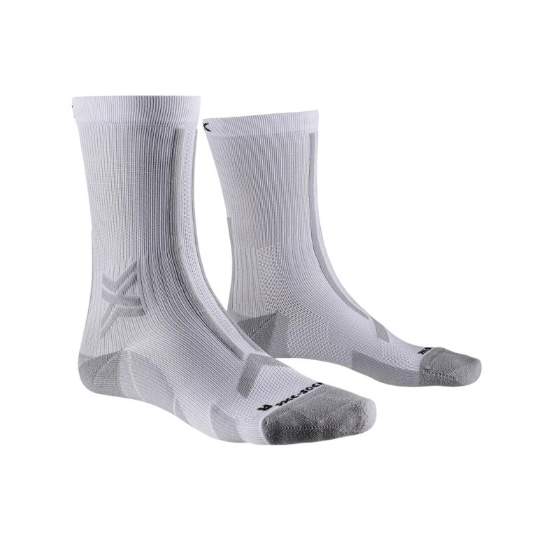 X-Socks Laufsocke Run Discover Crew weiss/grau Herren - 1 Paar