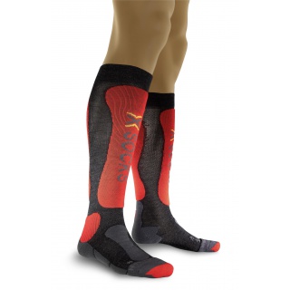 X-Socks Skisocke Comfort anthrazit/rot Herren - 1 Paar