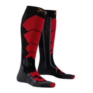 X-Socks Skisocke Control schwarz/rot Herren - 1 Paar